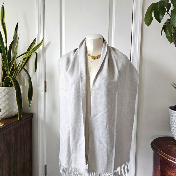 100% Pure Cashmere Scarf by Fishers Finery High Quality Design, 70"x12" - Picture 6 of 10